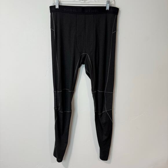 Kuhl Men's Akkomplice Base Layer Set Leggings + Long Sleeve Top Charcoal Gray - Picture 2 of 16